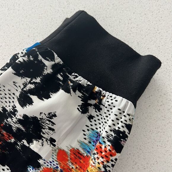 Aqua Faux Silk Joggers - Picture 4 of 6